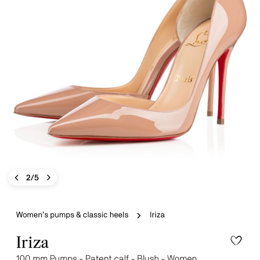 Christian Louboutin Iriza 100 Patent Leather Pumps - 39
